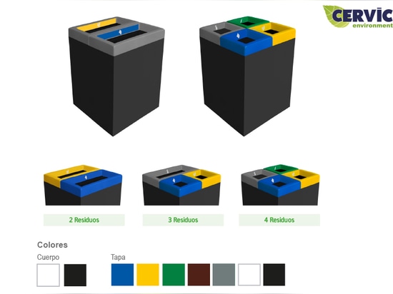 TABARCA: Economical and Versatile Multi-Waste Bin from Cervic Environment