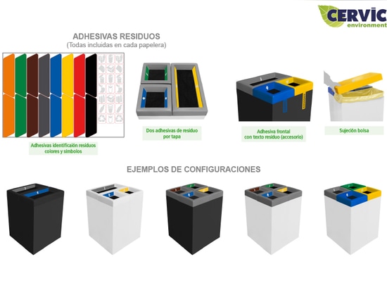 TABARCA: Economical and Versatile Multi-Waste Bin from Cervic Environment