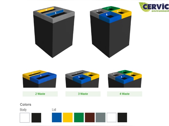 TABARCA: Economical and Versatile Multi-Waste Bin from Cervic Environment