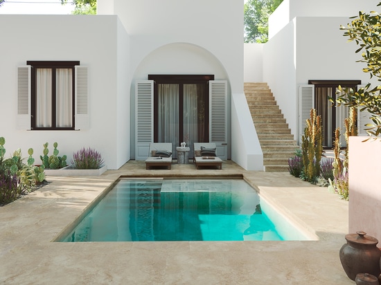 Design and functionality: the widest range of special solutions in extruded ceramics for private pools