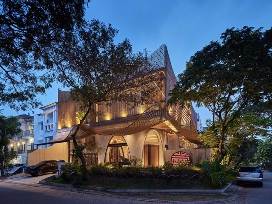 Steel Fins Create A Sculptural Facade For This Home