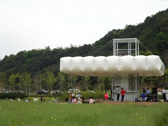 a viewing point at the top and a space to linger below
