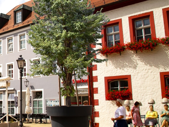Urban Elegance in Monochrome: Oversized Planters for Modern Cityscapes