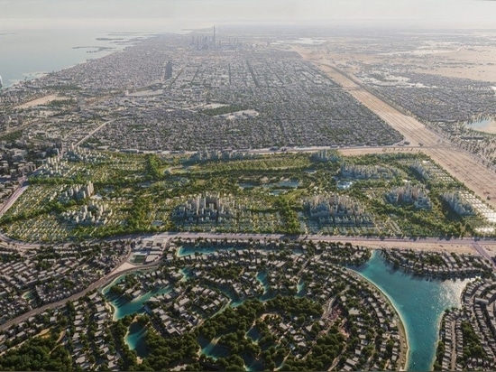 BIG weaves green parks through island-like neighborhoods for upcoming masterplan in Dubai