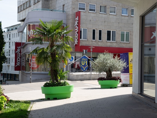 Color-Coded Urban Design: How Kempten Uses Planters to Shape Public Space