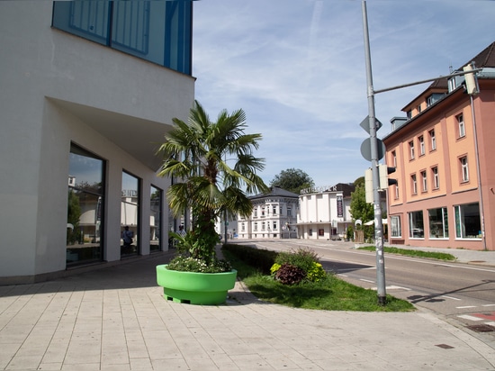 Color-Coded Urban Design: How Kempten Uses Planters to Shape Public Space