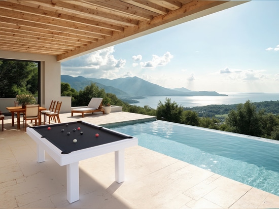 Outdoor gaming with elegance, discover the Bubbly Outdoor pool table.