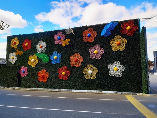 Lightweight Urban Sculptures: Terra Introduces Fiberglass Openwork for Seasonal Public Design