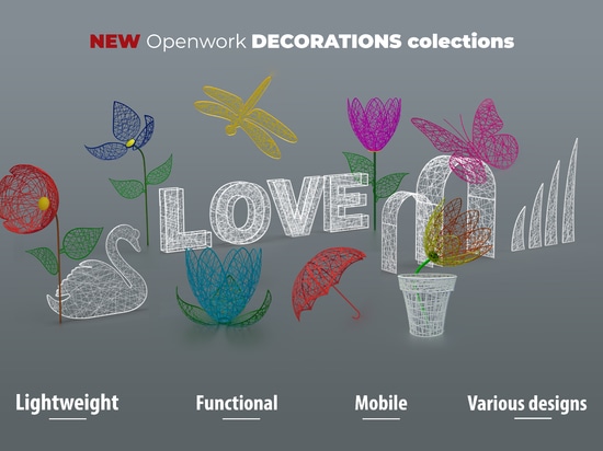 Lightweight Urban Sculptures: Terra Introduces Fiberglass Openwork for Seasonal Public Design