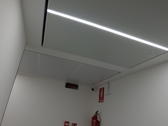 Hook on ceiling system with hidden structure