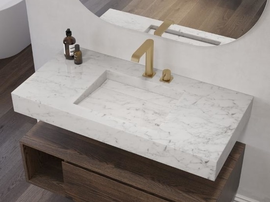 Cassiopeia Slim Marble Single Wall-Hung Washbasin