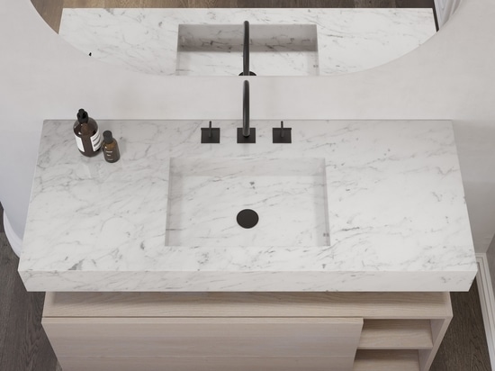 Andromeda Slim Marble Single Wall-Mounted Basin