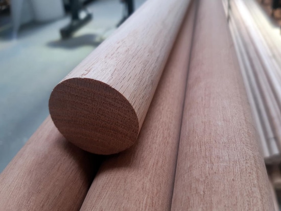 Round wooden handrails