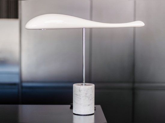 Flying Fish bedside lamp white
