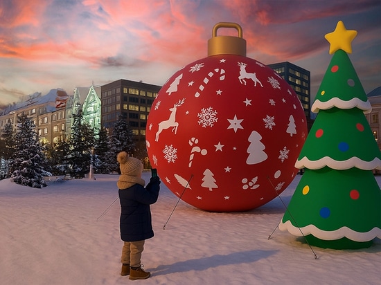 Decorations for Christmas: XXL inflatable figures