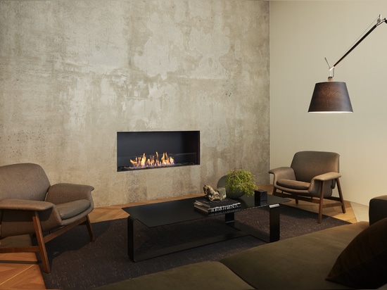 EcoSmart Fire bioethanol fireplace insert indoors