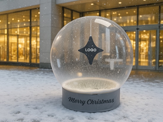 Snow globe and Dibond decorations: beautiful and modern Christmas decorations for interiors