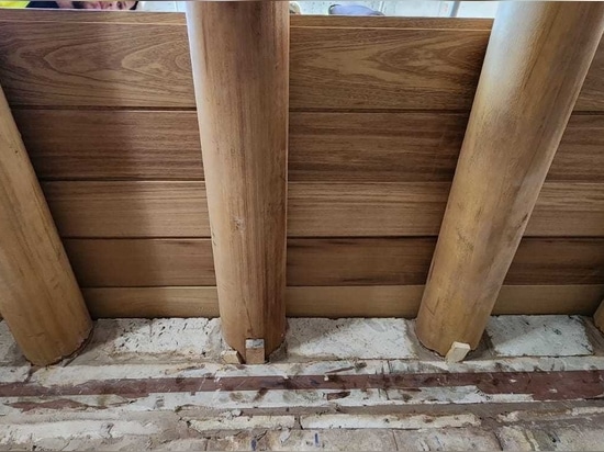 Supply of 500 Solid Round Wood Beams for a Luxury Hotel in Saudi Arabia