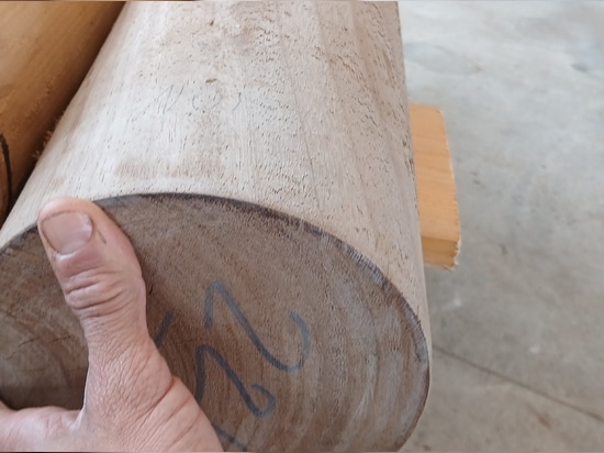 Supply of 500 Solid Round Wood Beams for a Luxury Hotel in Saudi Arabia