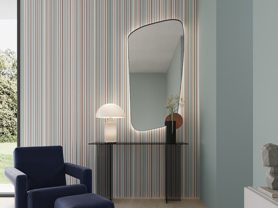Abstract wall tiles in porcelain stoneware: a modern décor trend