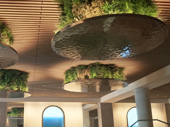 Floating islands in 316 stainless steel for Hotel Mioni Pezzato