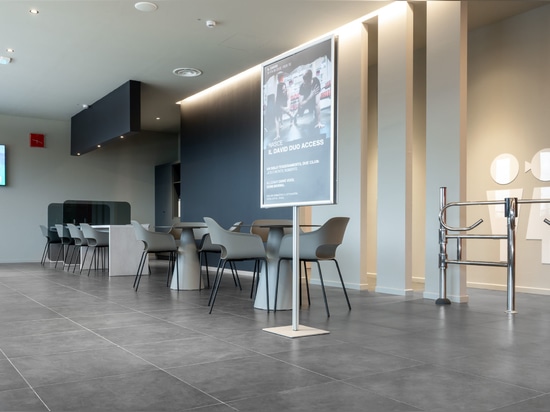 Commercial development and design: a fitness facility realized with Caesar surfaces