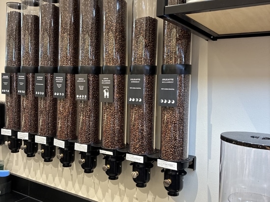 Hermetically Sealed Wall-Mounted Coffee Bean Dispensers for Specialty Retail