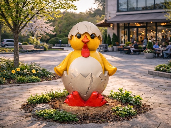 Easter figures as urban spring statements