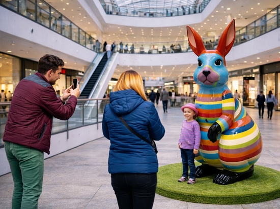 Easter figures as urban spring statements