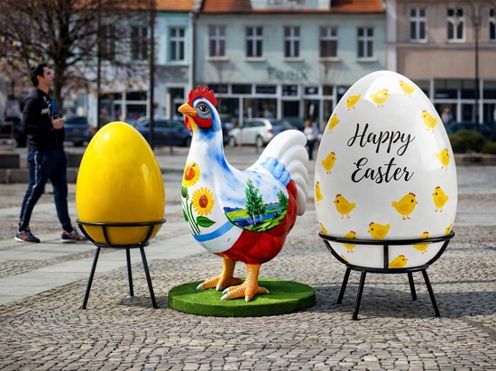 Easter figures as urban spring statements