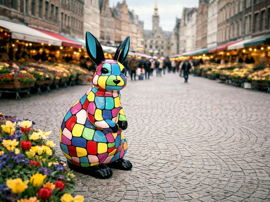 Easter figures as urban spring statements