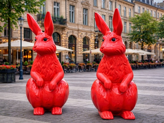 Easter figures as urban spring statements