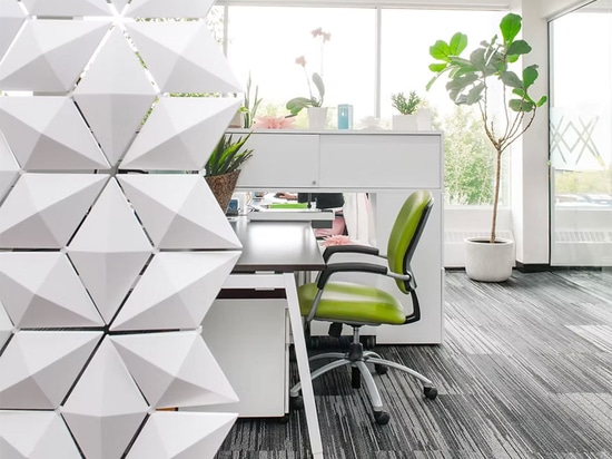 Modular Office Partition That Encourages Interaction