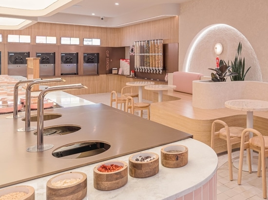 How Frozen Yogurt Shops Are Turning Toppings Walls Into Interior Design Features