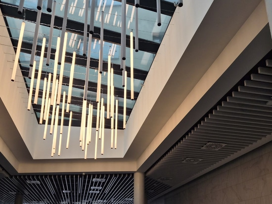 Atena Metal Baffle Ceiling for Clarion Congress Hotel Brno