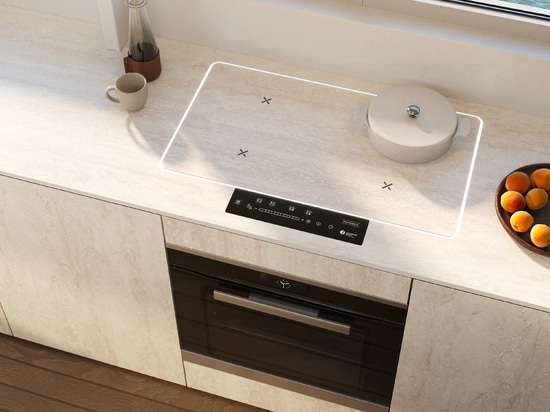 Cooktop: Ghost Invisible - Cooktop: Pietra Tiburtina Aventino Vein