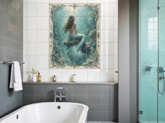 Mermaid Tile Mural