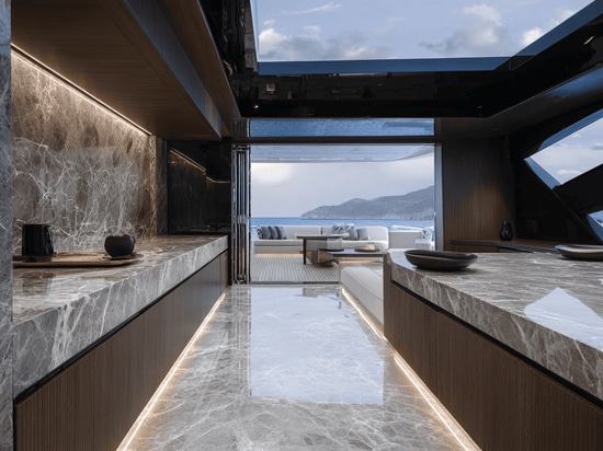 Lightweight marble for yachts