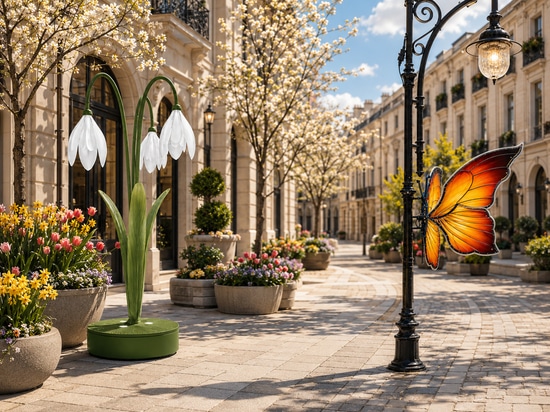 Summer decorations: seasonal installations that transform public spaces