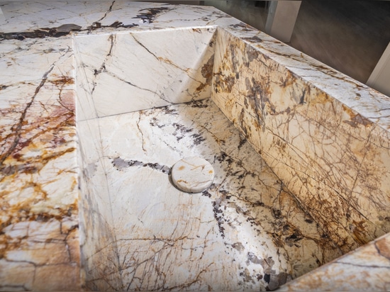 Patagonia quartzite kitchen island: a contemporary design sculpture