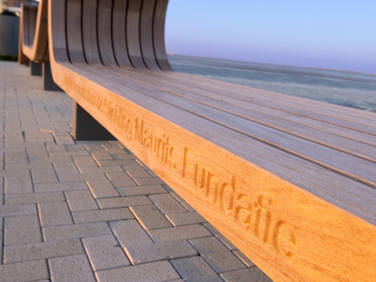 A 10-Metre Custom-Made Bench Blends into the Delfzijl Landscape