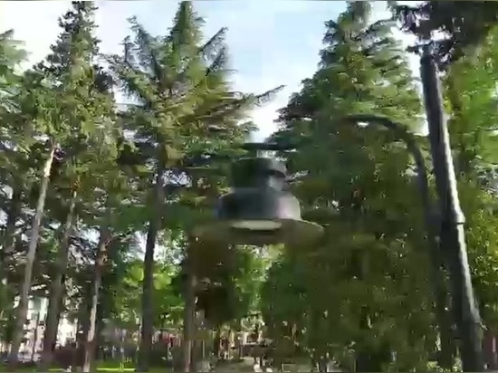 225 lighting columns and 90 custom bins for Kutaisi Central Park, Georgia