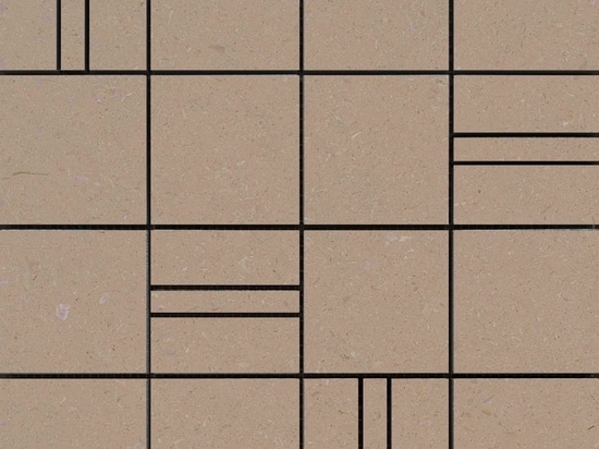 Limestone Decoro Mosaico Segno Taupe