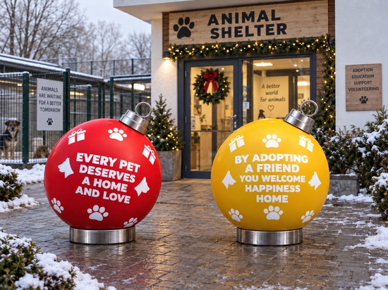 Meaningful Christmas Decorations: XXL Baubles with a Message