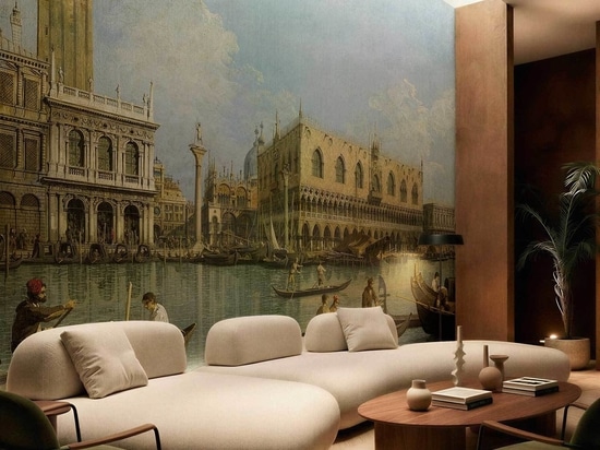 Canaletto, View of the Basin of San Marco from Punta della Dogana, 1740–1745 - Interior design setting
