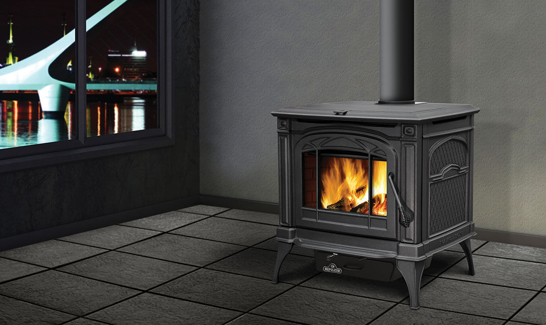 薪ストーブ - 1400C - Napoleon Fireplaces - 20 kW...50 kW / 伝統的 / 鋳鉄製