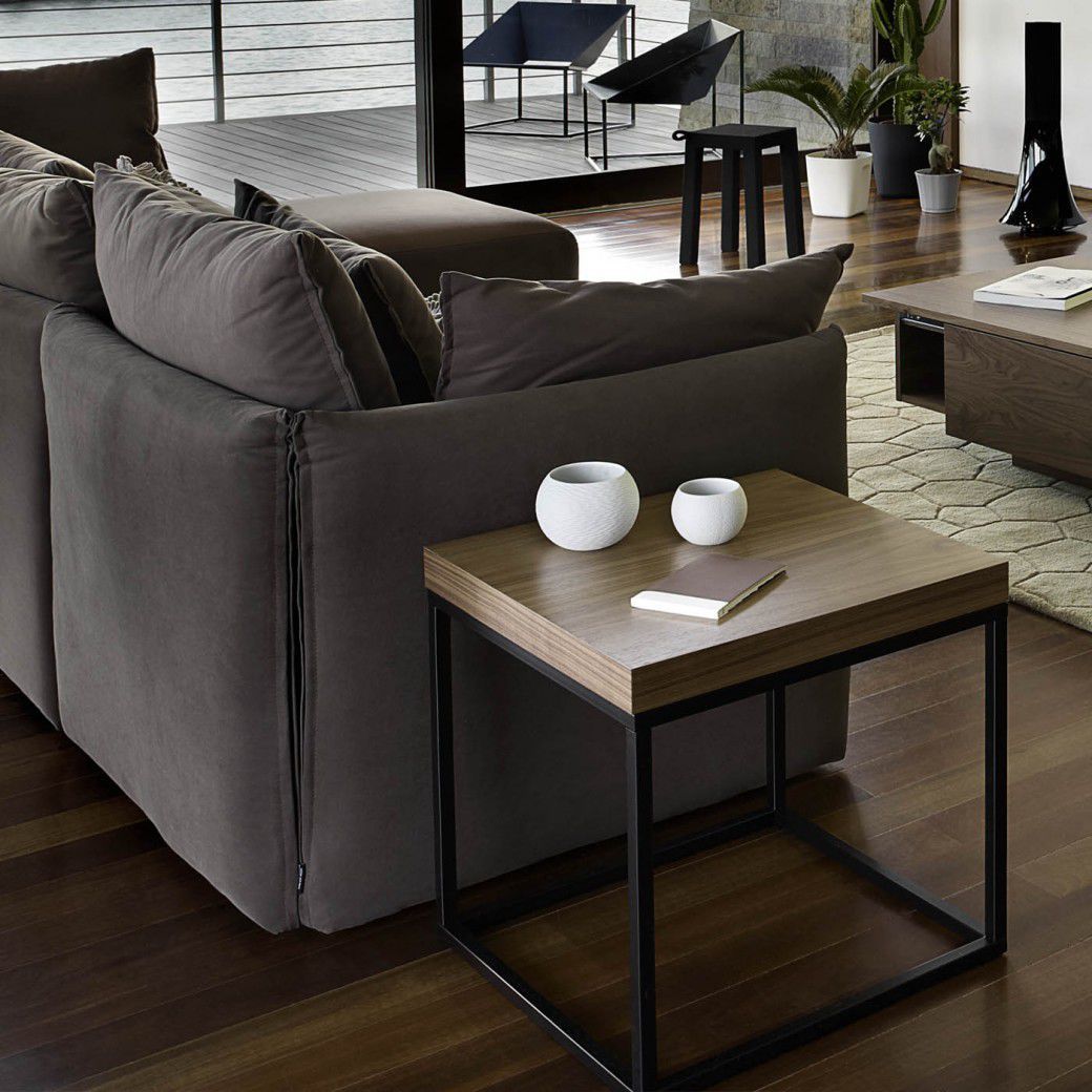 コンテンポラリーサイドテーブル Prairie 50 Temahome 木製 金属製 大理石