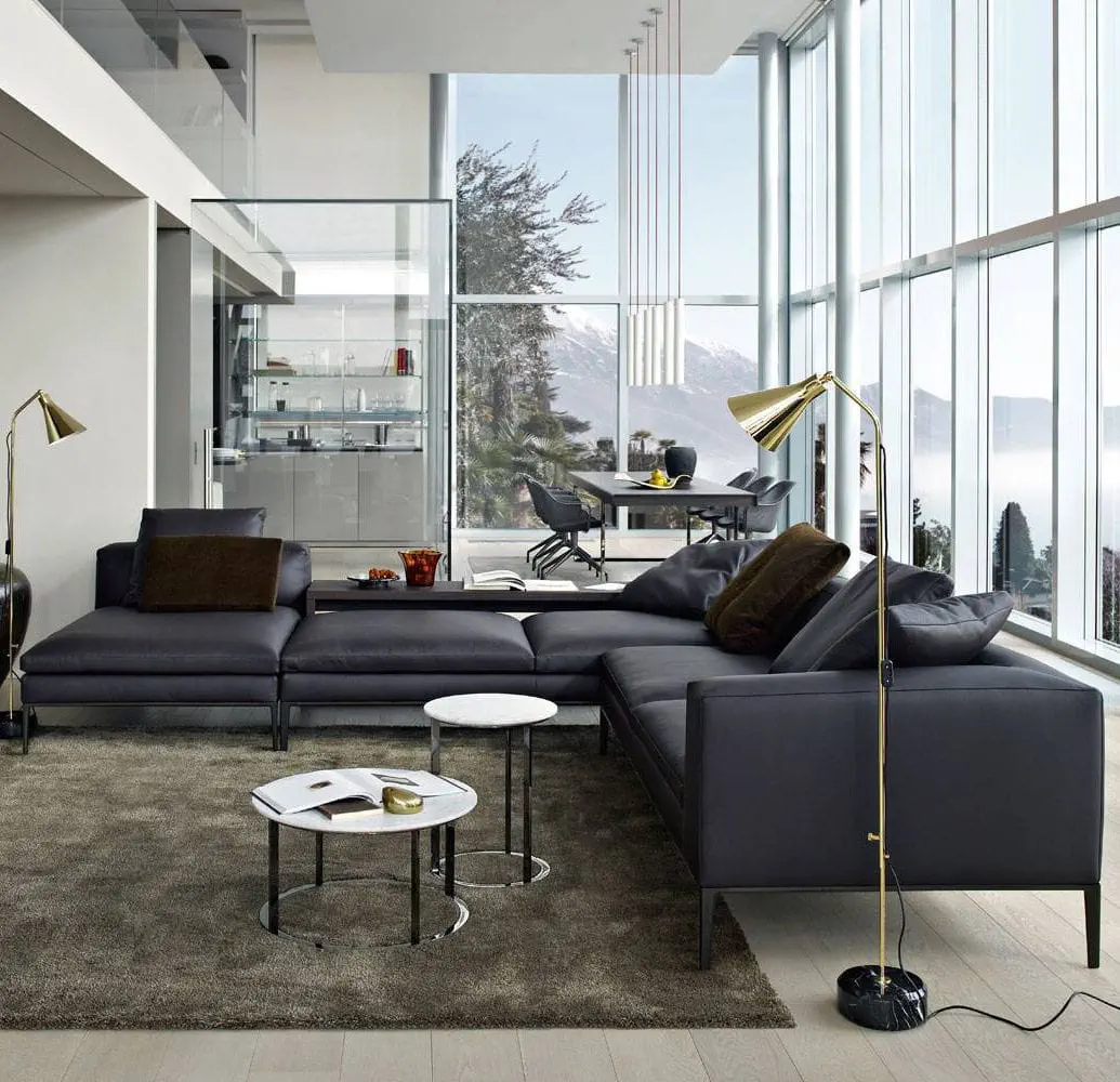 B＆B ビーアンドビー イタリア マクサルト DADONE 三人掛けソファ