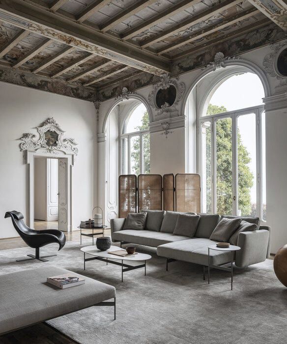 B&B ITALIA　ローテーブル　1600×800×240（㎜） Saarinen Collection ローテーブル ホワイト/アラベスカート