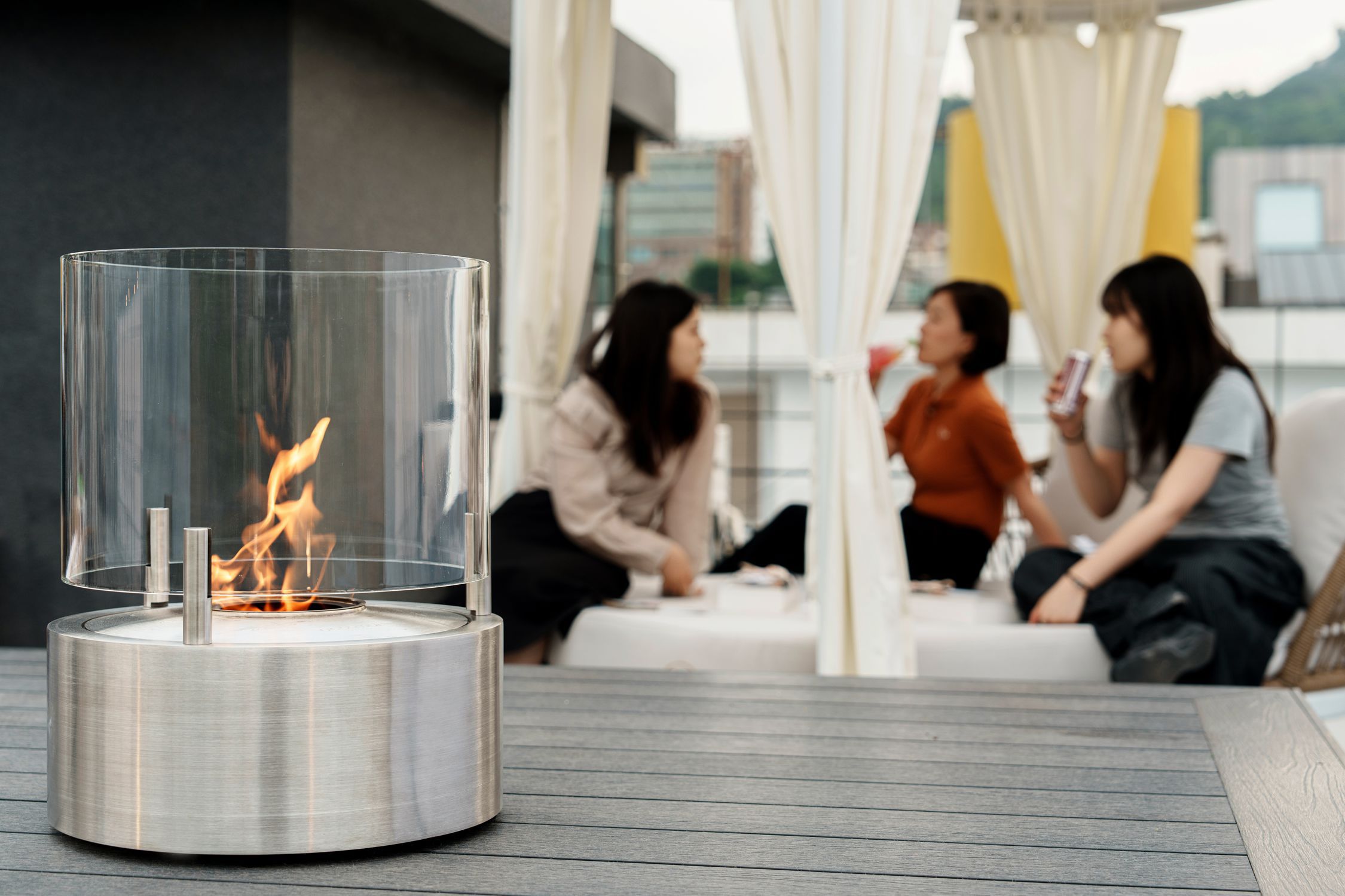 バイオエタノール暖炉 - T-Lite 8 - EcoSmart Fire - 独立型